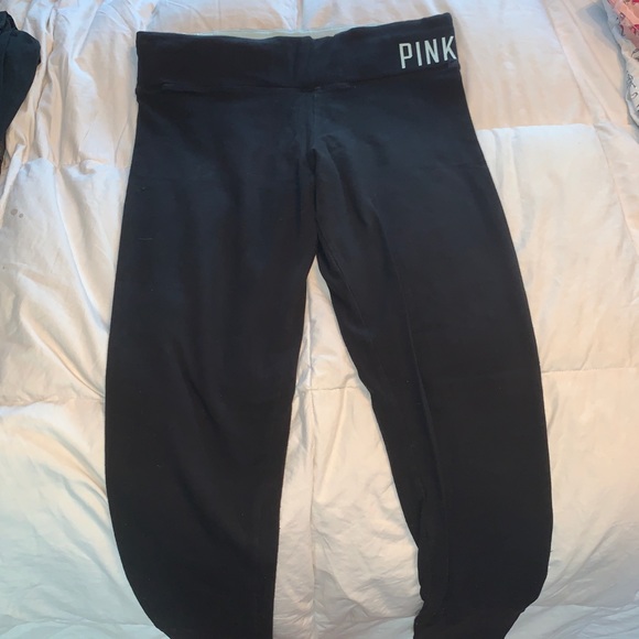 VS PINK YOGA LEGGINGS BLACK SMALL - Picture 9 of 16